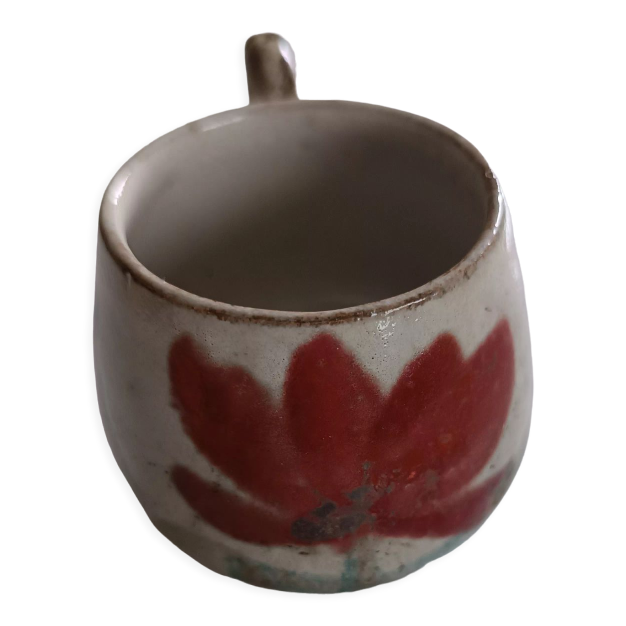 Coffee cup signed Gustave Reynaud the Vallauris mulberry tree vintage