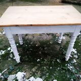 Patinated fir table