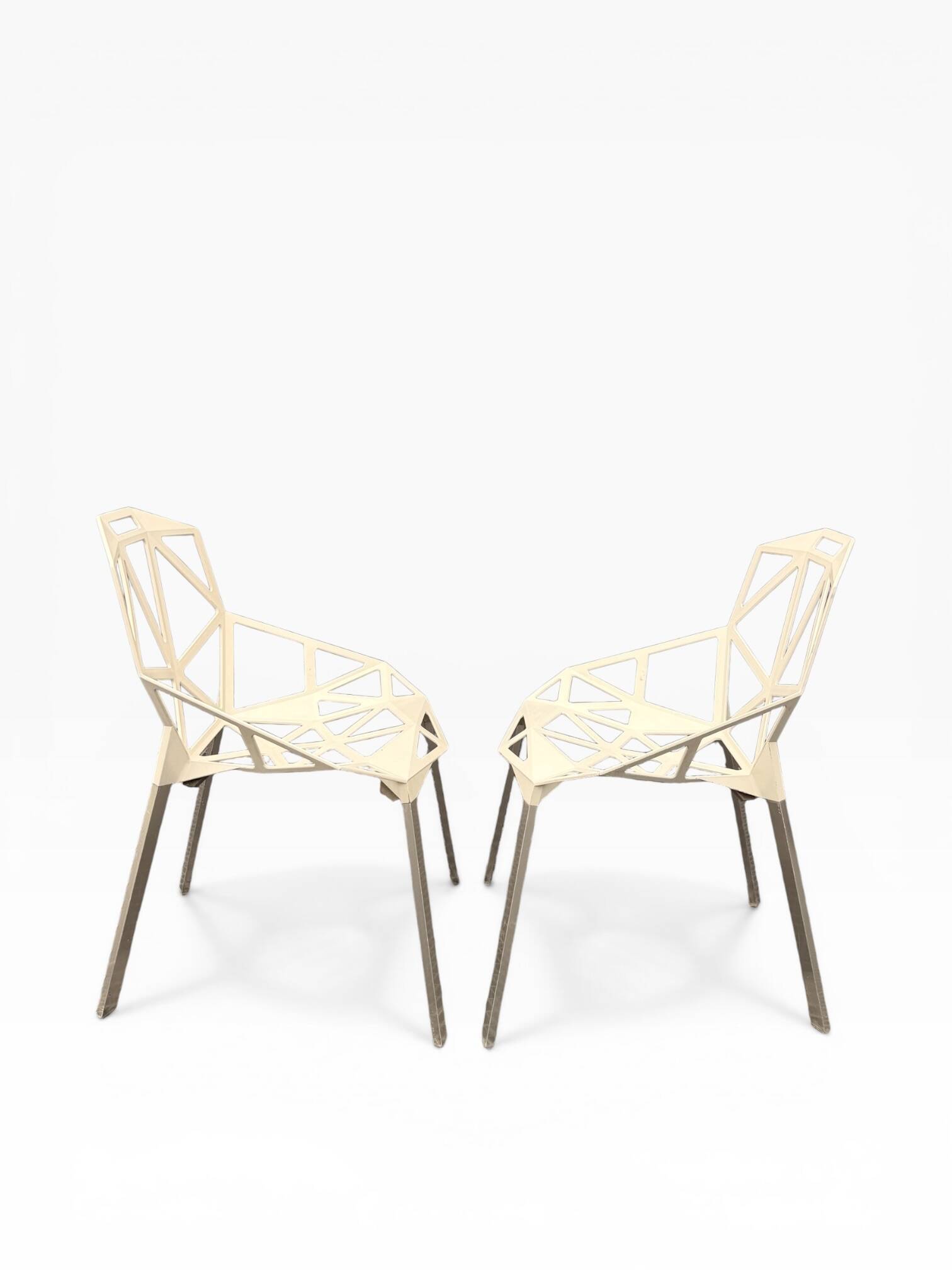 Pair of Chair One Magis Off-White Chairs | Konstantin Grcic
