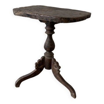 Antieke Houten Bijzettafel