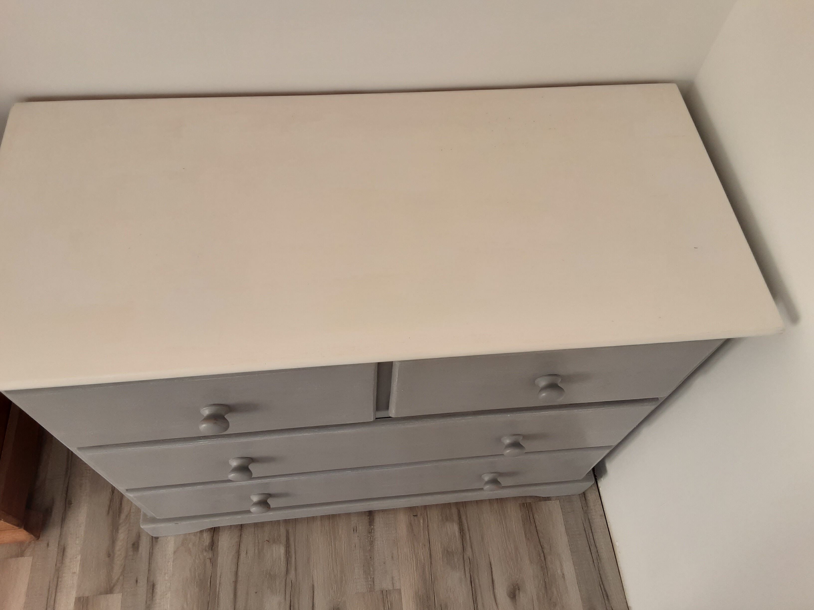 Gray chest of drawers