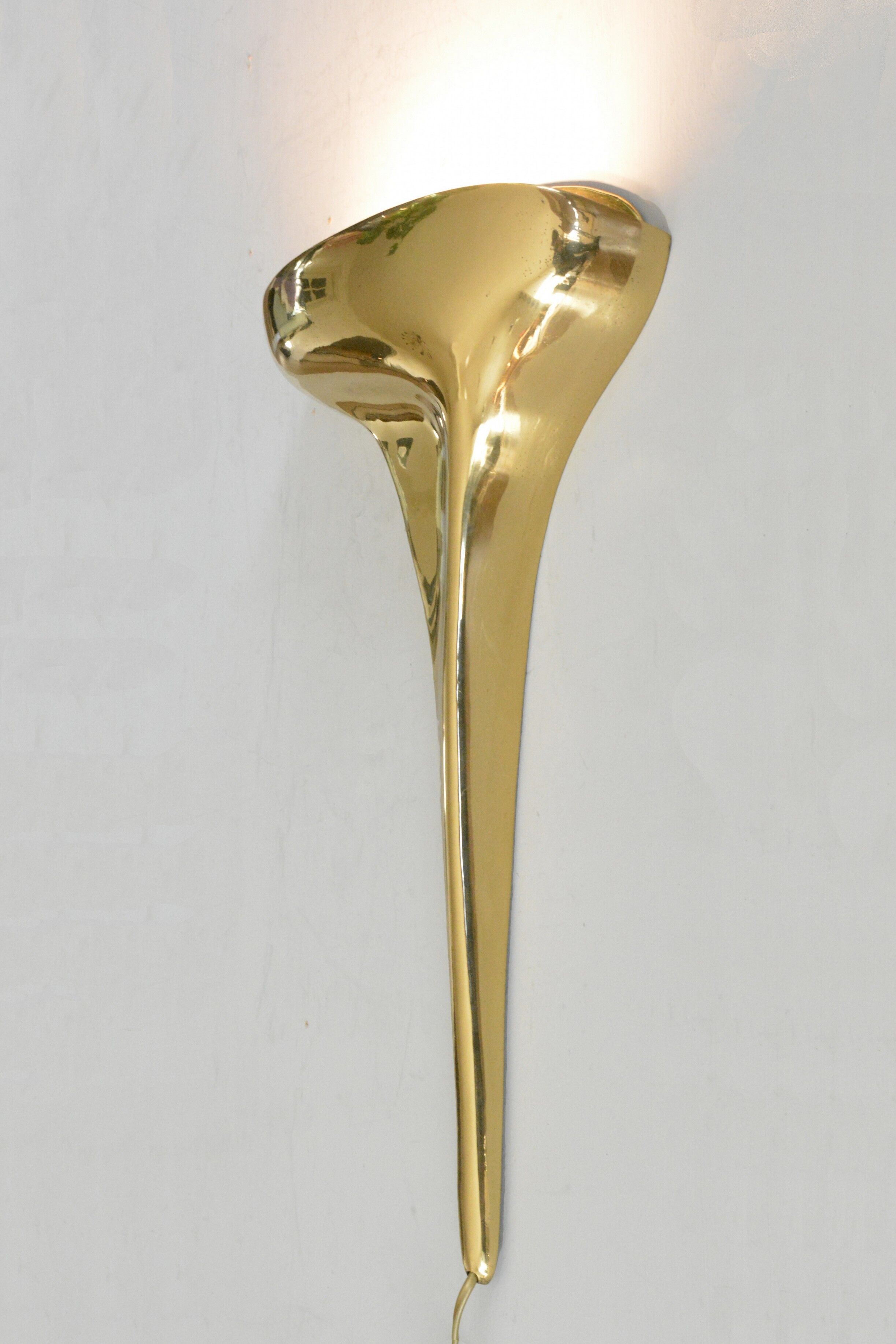 Sculptural wall lamp by Giovanni Santoni for CS Arte 70s