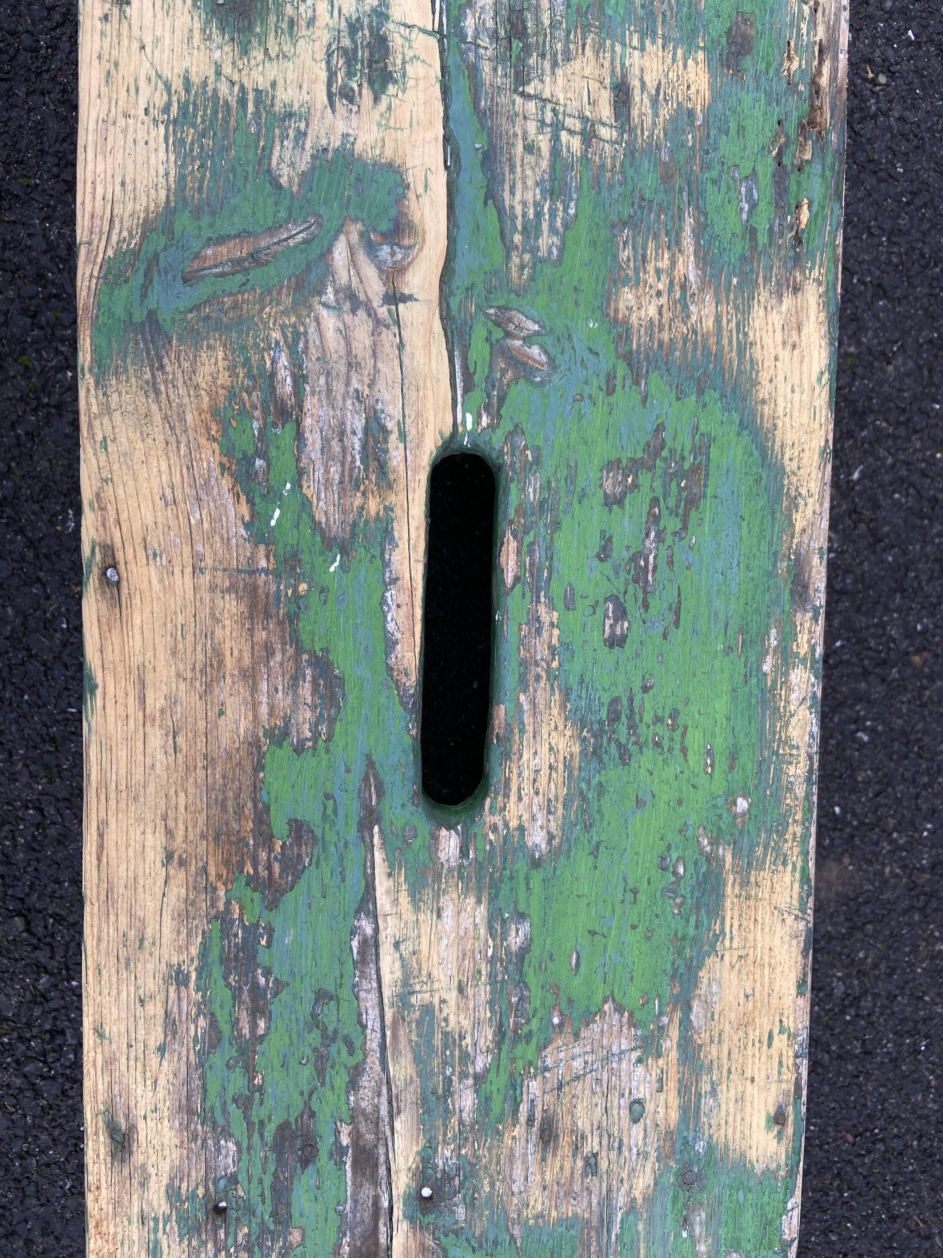 primitive footrest curved wood bistro bentwood farmhouse painted wood Shabby chic French vintage farme