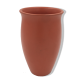 Orange ceramic vase
