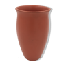 Orange ceramic vase