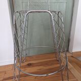 Designer metal high chair