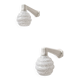 Art deco porcelain wall lights