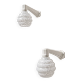 Art deco porcelain wall lights