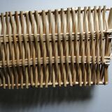 Rectangular rattan tray