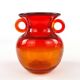 Mid-century modern vase, glass, designed by J. Słuczan-Orkusz, Poland, 1970s