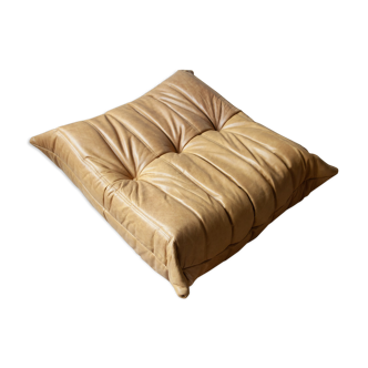 Ottoman Togo in camel leather  designed by Michel Ducaroy 1973