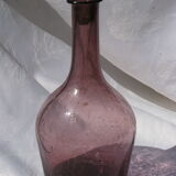 Carafe en verre bullé de Biot ou La Rochère