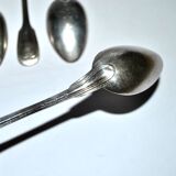 Set of 6 CHRISTOFLE Chinon coffee spoons, 14cm filet model