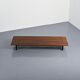 Cansado bench in mahogany by Charlotte Perriand, circa 1962.