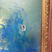 Huile sur toile fleurs G de Marco 50X60