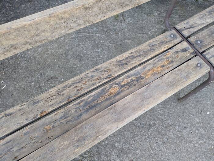 School bench with backrest