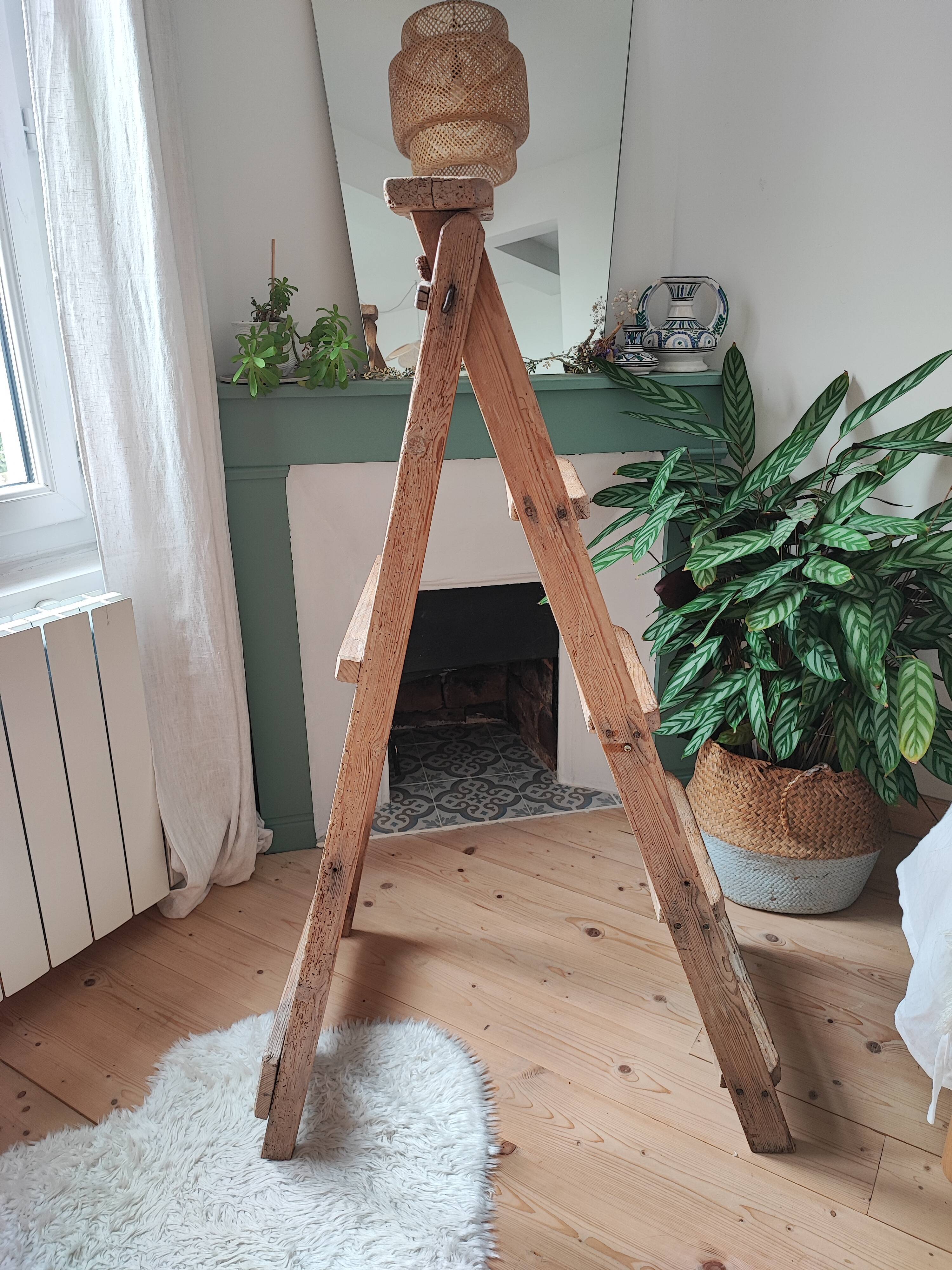 Wooden stepladder