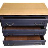 Navy blue chest of drawers