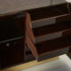 Aldo Tura sideboard in brown parchment and brass 1960