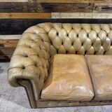 Leather Chesterfield sofa
