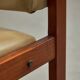 Angular, Teak Wood and Leather Chair with Copper Details, 1970s