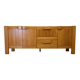 Solid elm sideboard, Maison Regain, France, circa 1970
