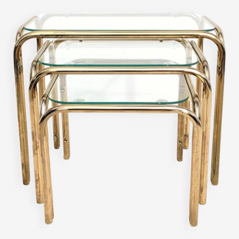 Gold nesting coffee tables