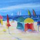Painting "activities at the beach"