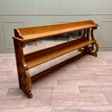 Rare Shelf With Ice Bottom In Speckled Maple From Charles X XIX Eme Century