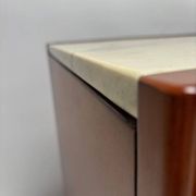 Italian Dry Bar attributed to Angelo Mangiarotti for Molteni in Wood and Marble, 1960s