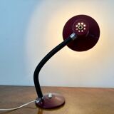 Burgundy red articulated desk lamp