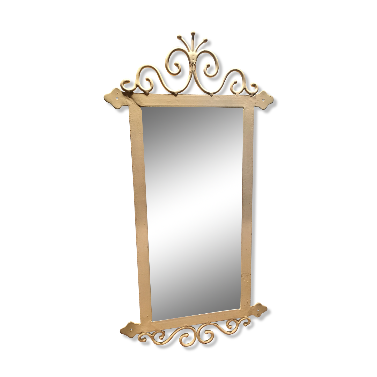 Wrought iron mirror "Country corner" 81x42cm