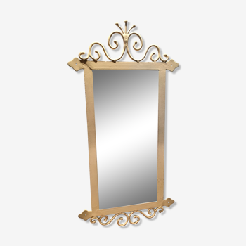 Wrought iron mirror "Country corner" 81x42cm