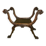 Curule seat carved.