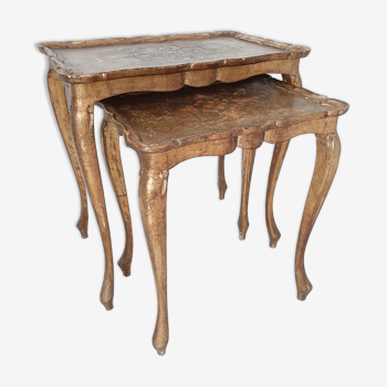 Pair of venetian pull-out tables