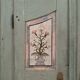 Cabinet de mariage peint d'art populaire 1849
