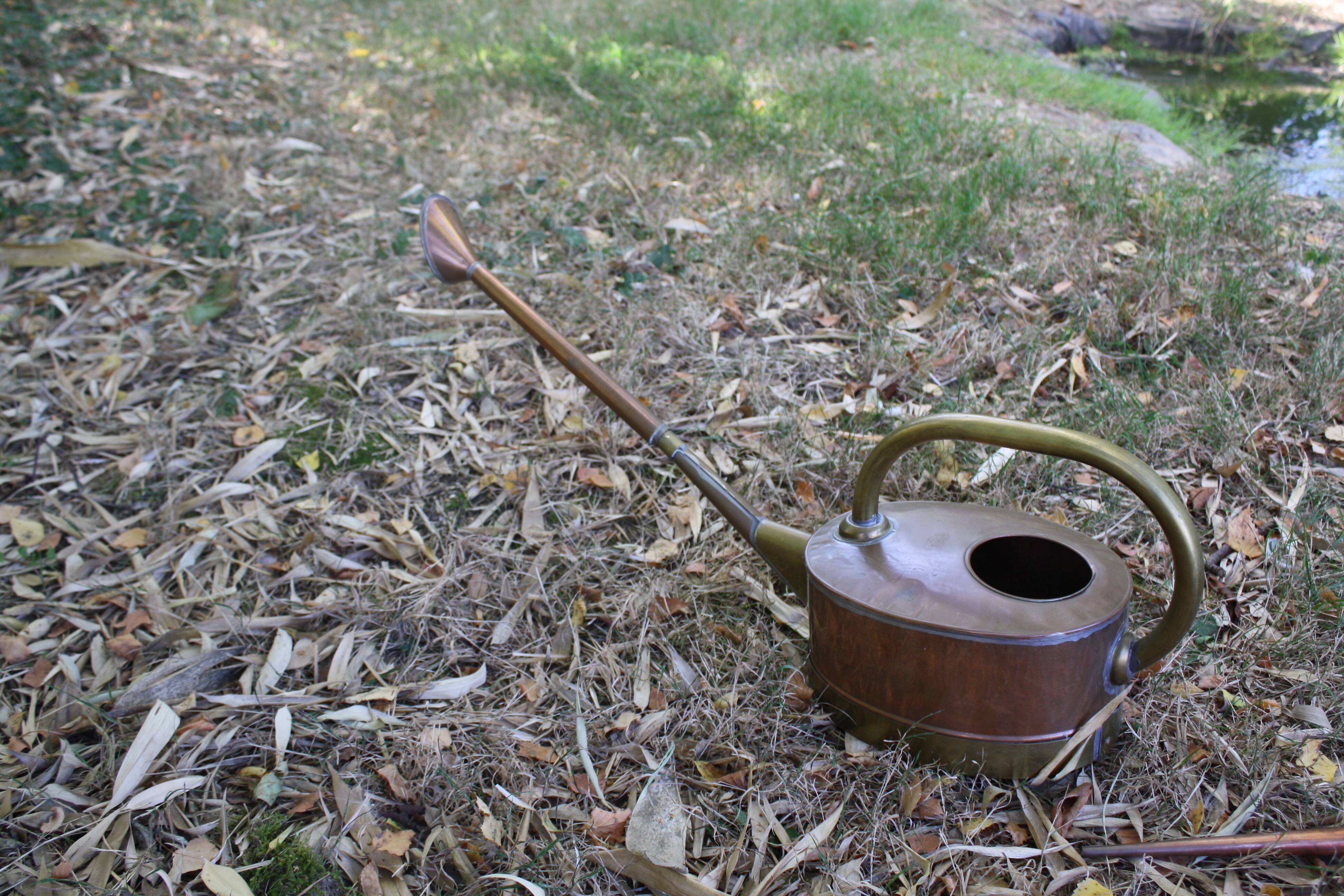 Vintage copper watering can