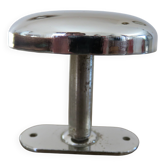 Wall hook, chrome metal coat rack, minimalist, 60s 70s