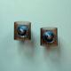 Pair of wall sconces in plexiglass seventies vintage