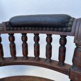 Napoleon III office chair in solid wood