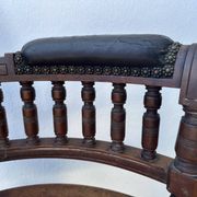 Napoleon III office chair in solid wood
