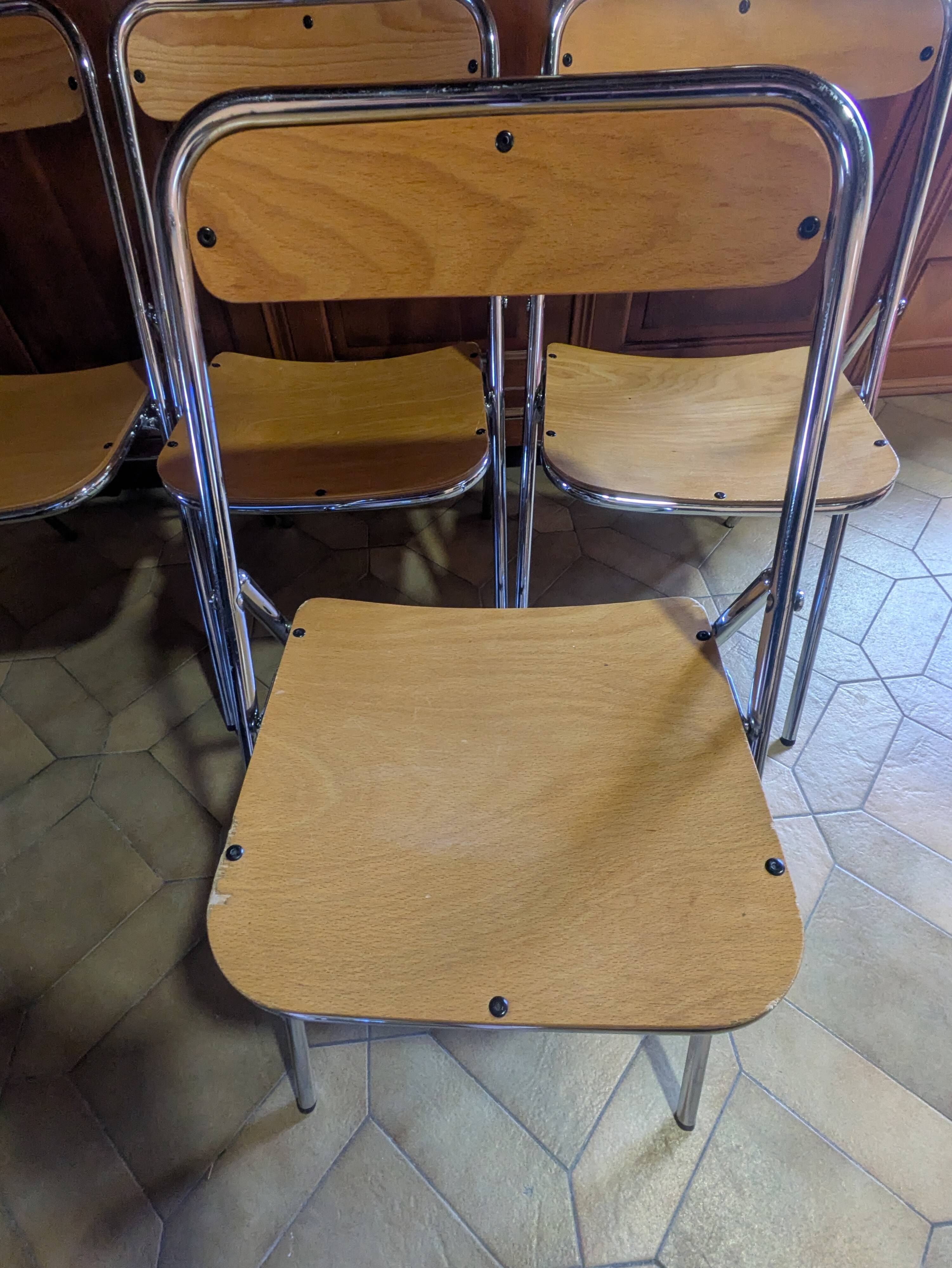Lot de 4 chaises pliantes Souvignet