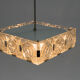 Brutalist Glass Chandelier by Kamenicky Senov, 1970s