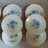 11 old Digoin and Sarreguemines plates