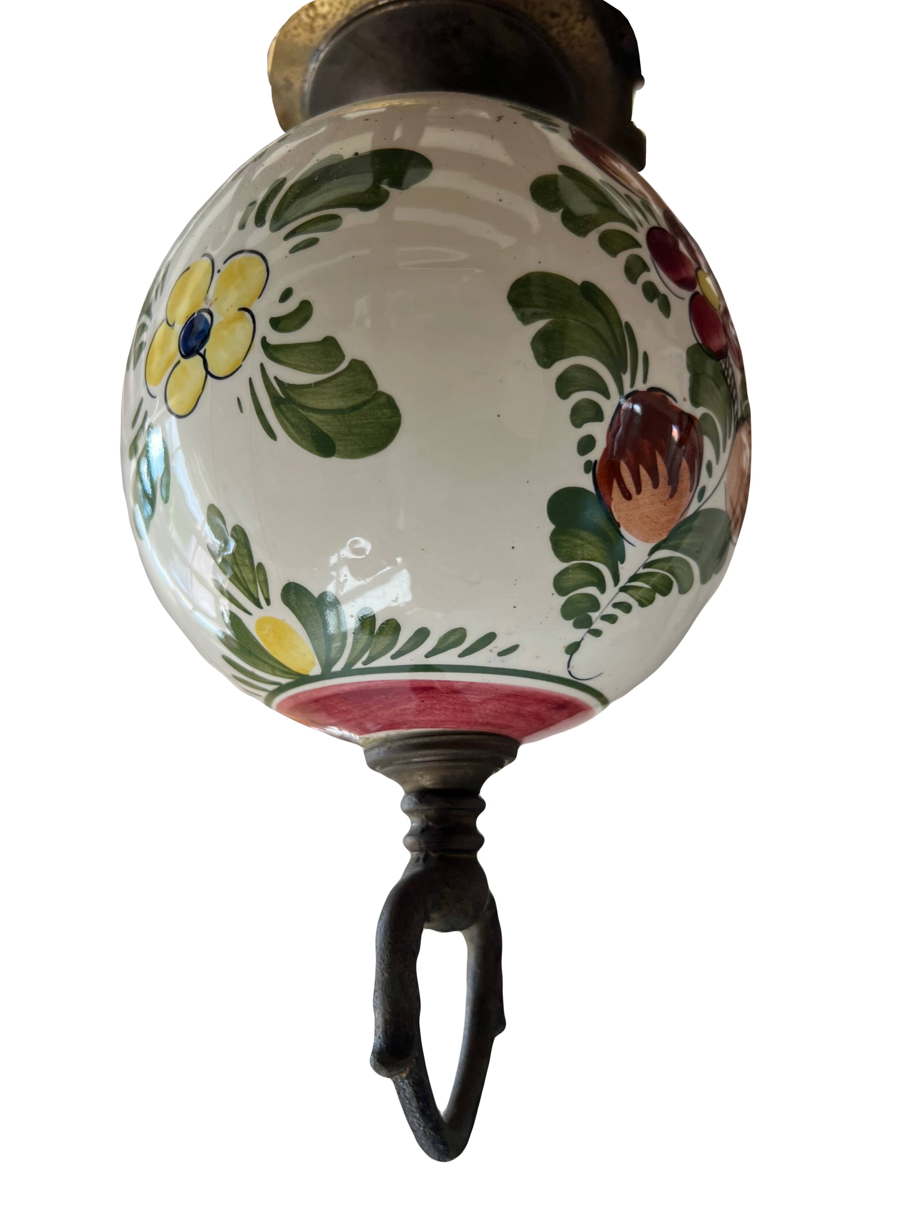 Lustre hollandais en porcelaine
