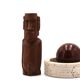 Cerri Nestore round Italian ashtray in travertine, 1970s