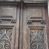 Old door has 2 doors oak