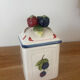 Set of 3 beautiful fruit barbotine pots by Villeroy and Boch.