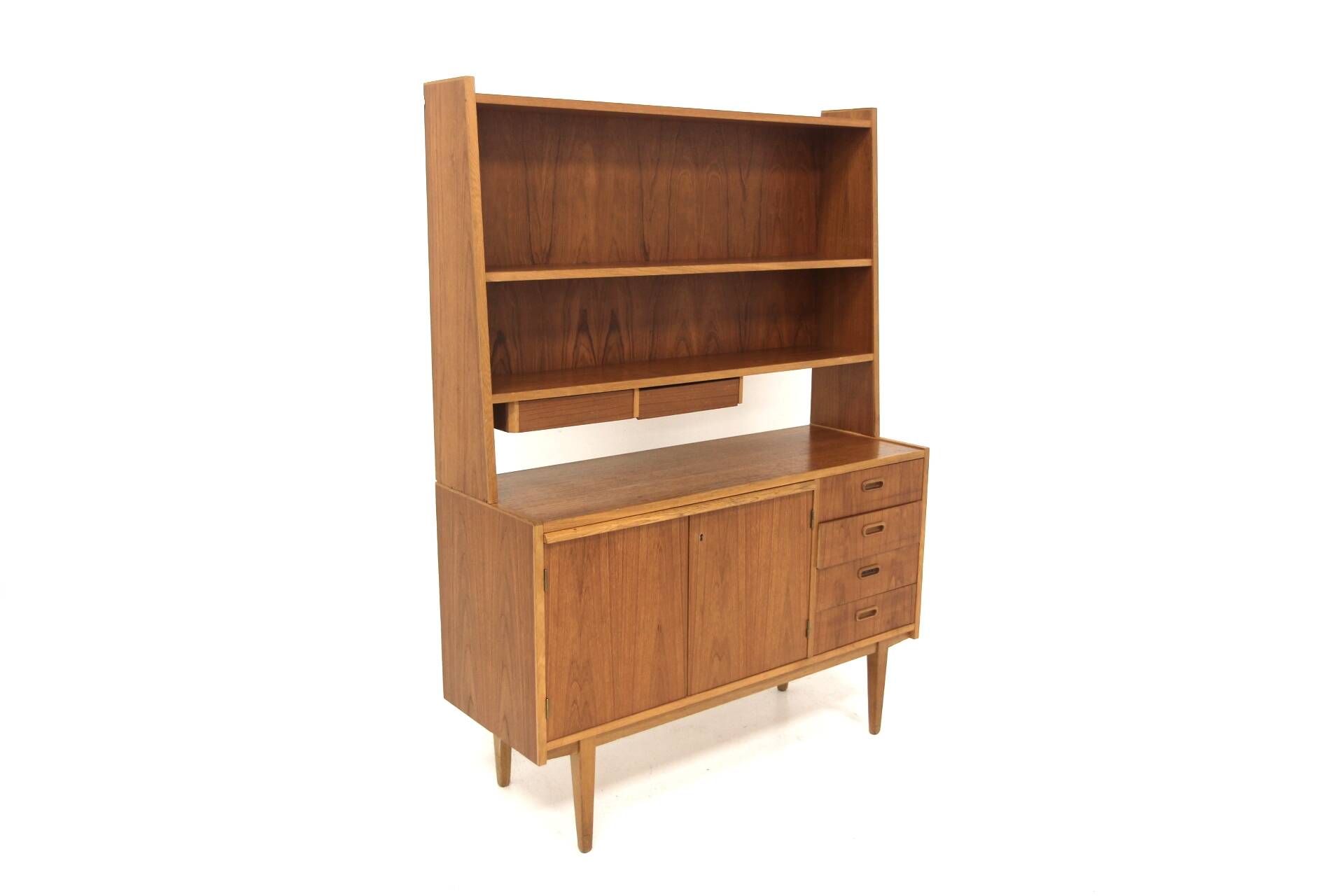 Scandinavian teak and oak secretary, Sweden, 1960