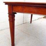 Rectangular table in mahogany with 2 leaves